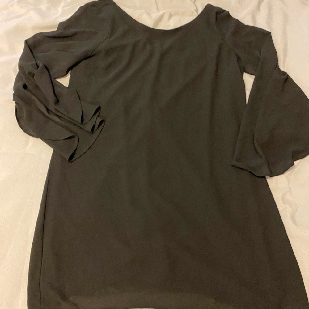 NWOT Charlotte Russe Black Chiffon Shift Dress